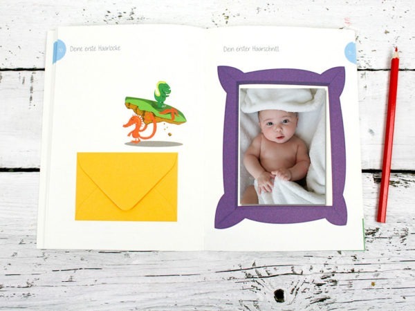 Babyjournal, Tagebuch für die erste Zeit mit Baby, geschlechtsneutrale Illustration, Kleinauflage, klimaneutrale Produktion