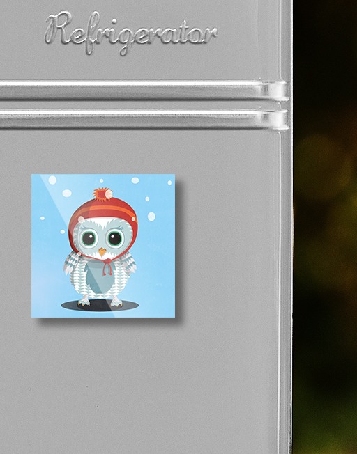 Magnet "Wintereule" – Bild 2