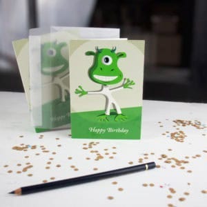 Klappkarte Happy Birthday