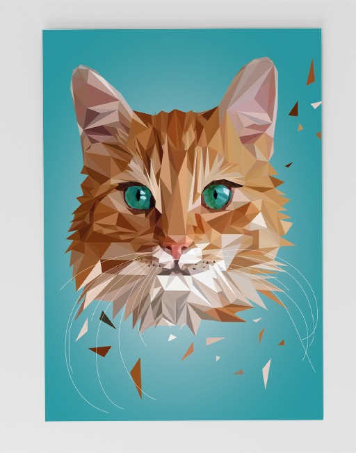 Postkarte Katze