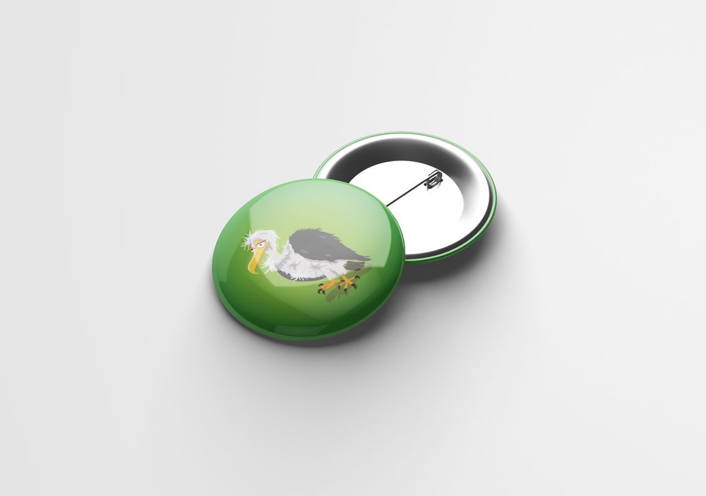 Button "Pleitegeier", 37mm