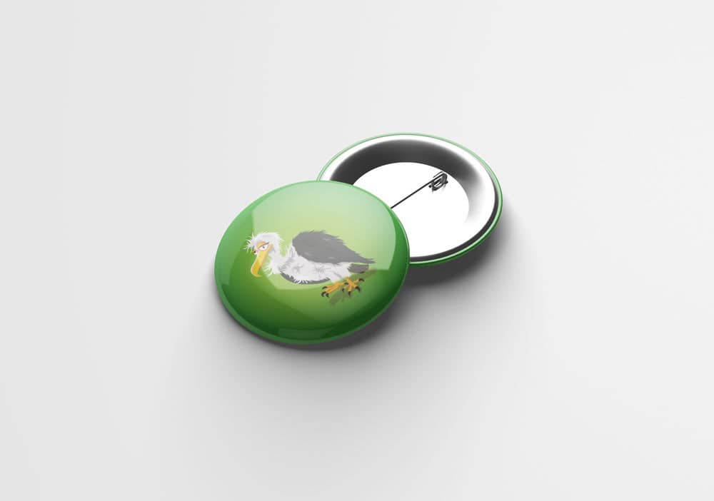 Button "Pleitegeier", 37mm