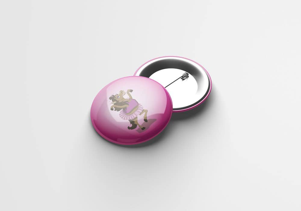 Button-Set, 3 Stück, 37mm – Bild 3