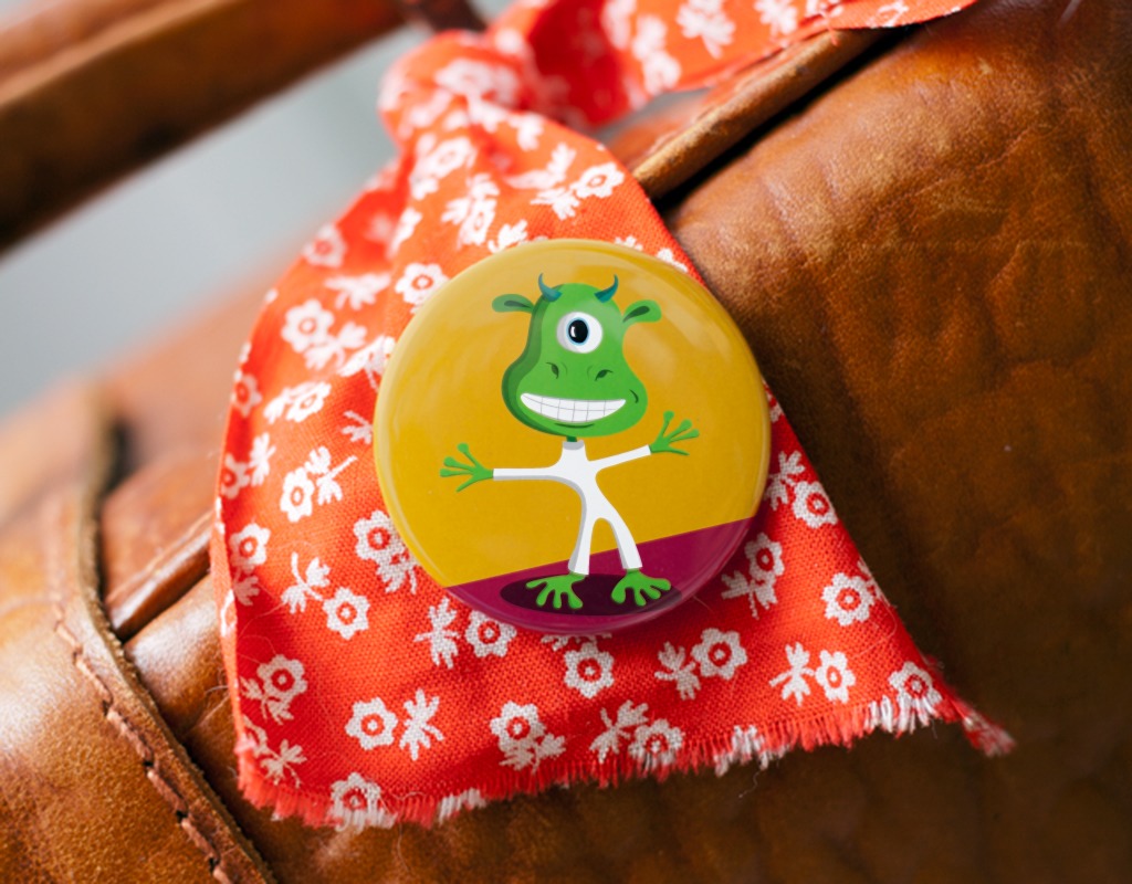Button "Marsmensch", 37mm