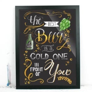 "The best beer", 30x40cm