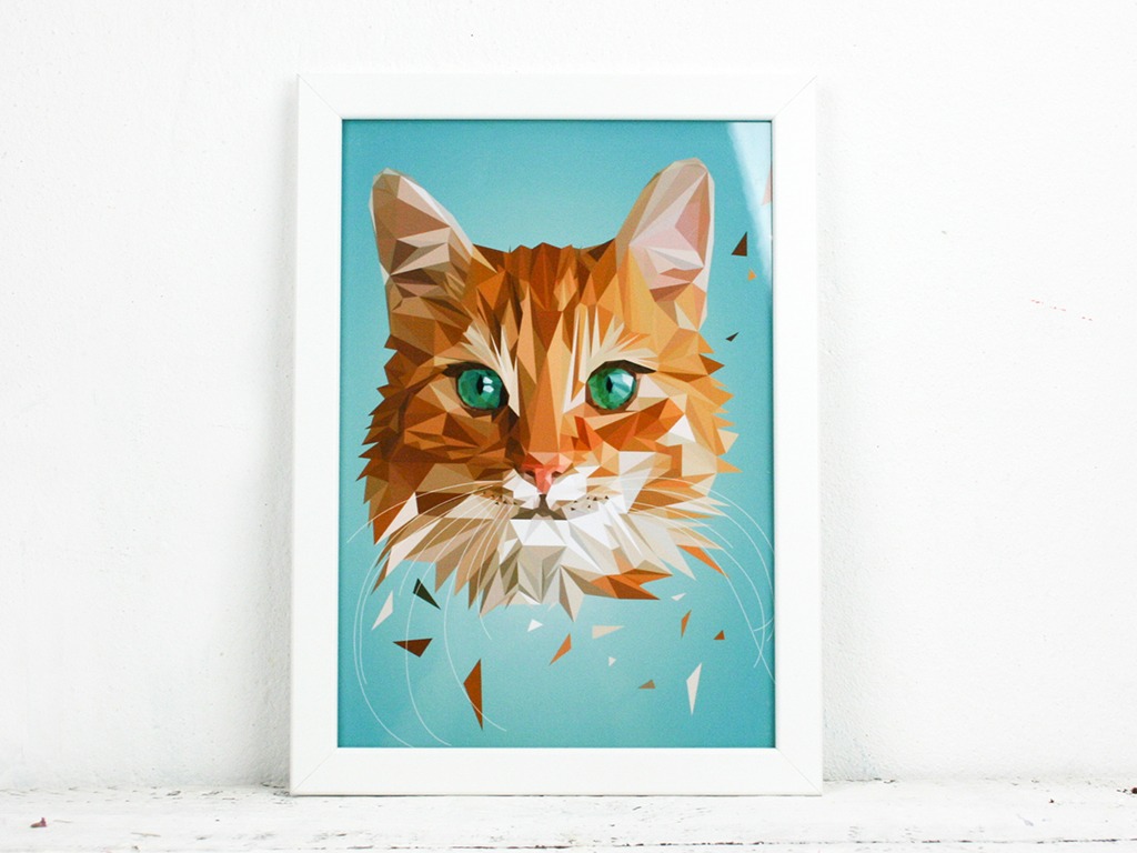 "Katze", 21x30cm – Bild 2