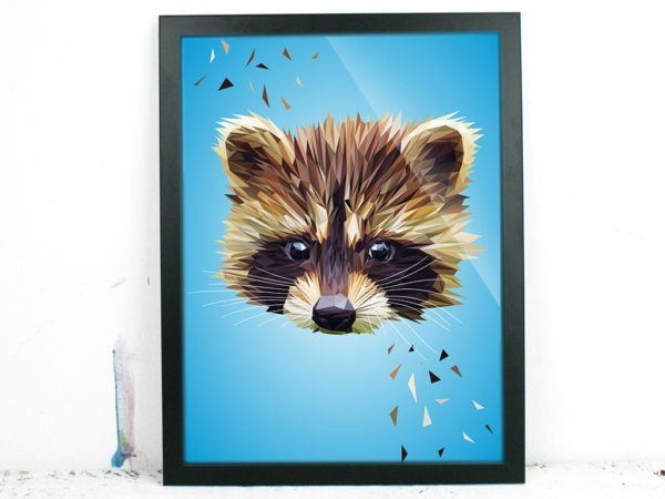 "Waschbär", 21x30cm – Bild 2