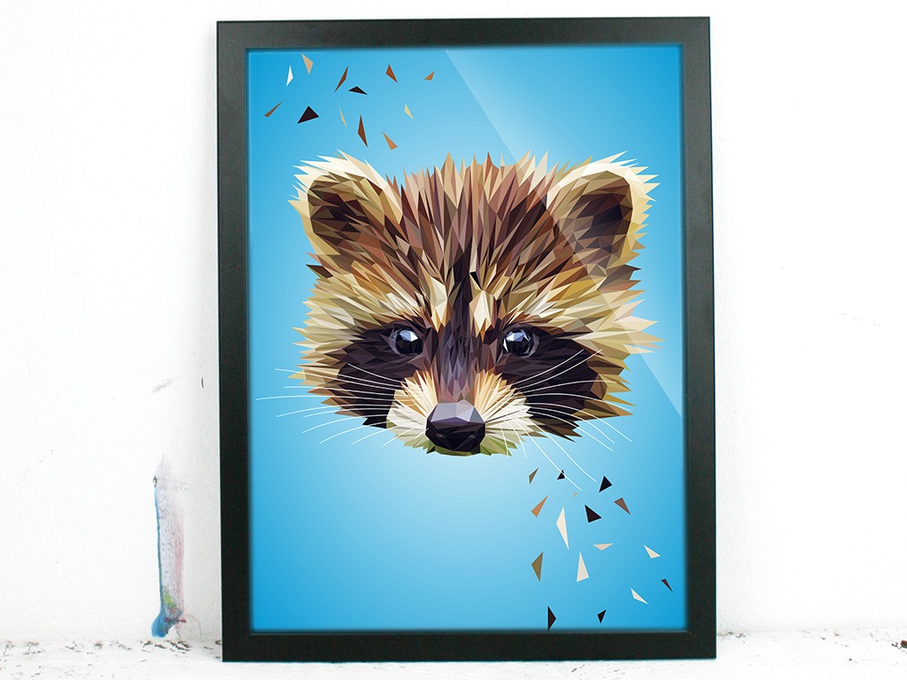 "Waschbär", 21x30cm – Bild 2