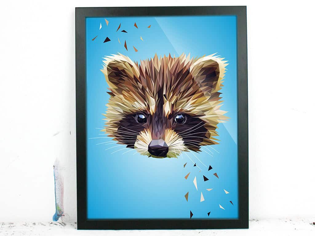 "Waschbär", 21x30cm – Bild 2