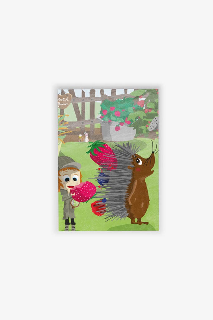 Postkarte Igel