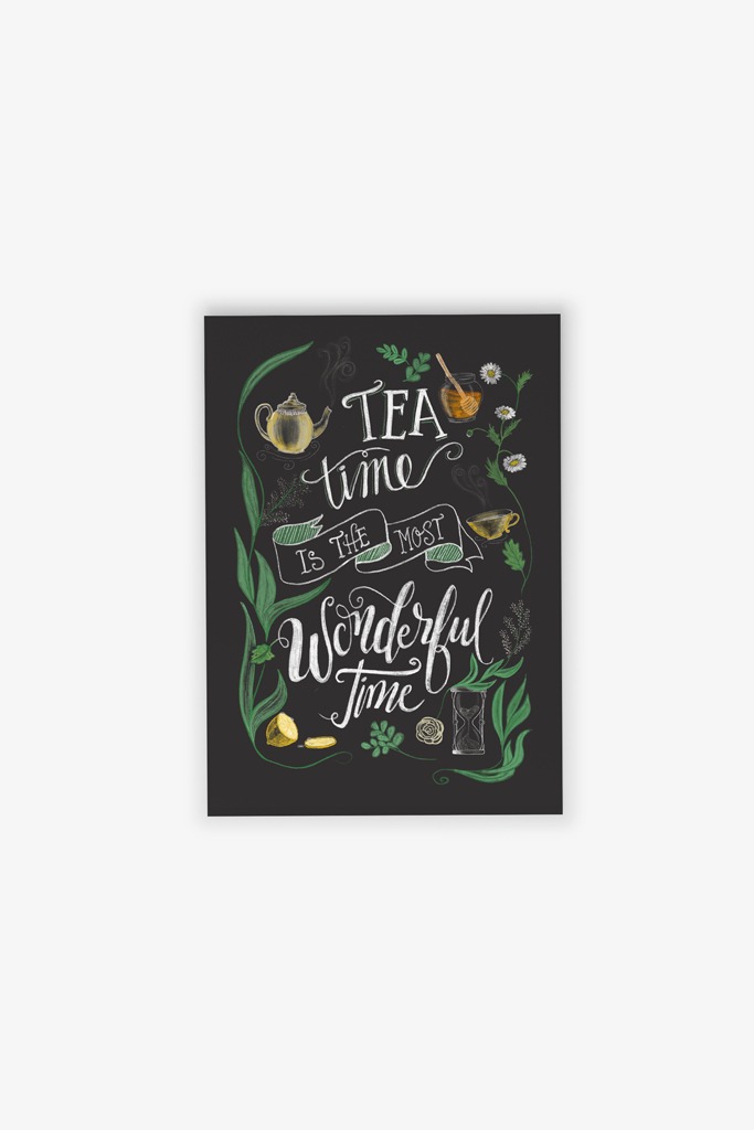 Postkarte Tea Time