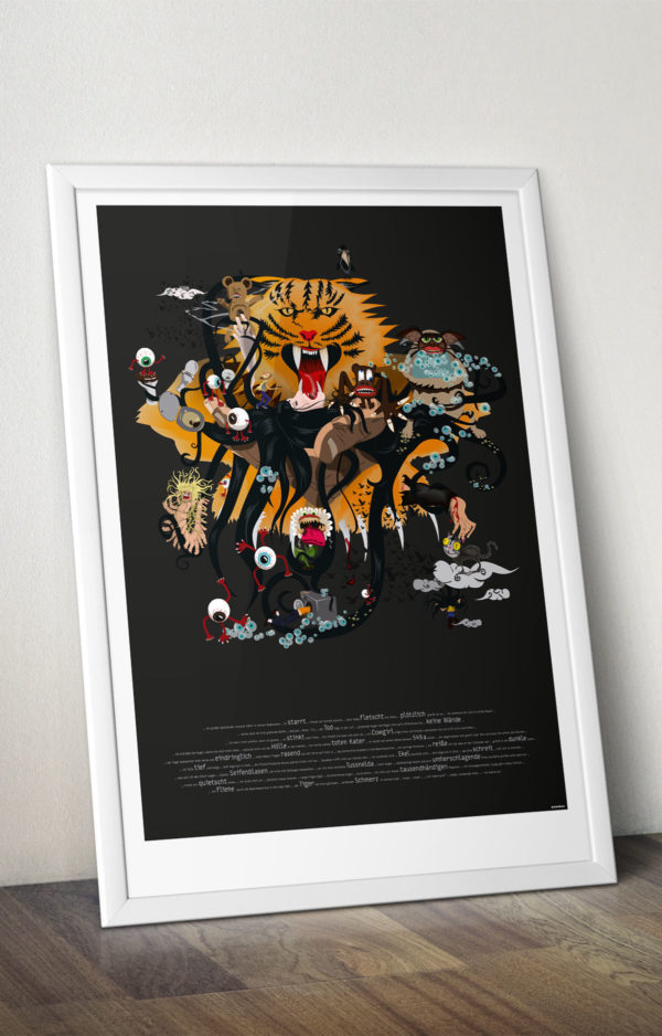 Albtraumposter, Vektorillustration, Annika Kuhn im PrinteShop, DIN A1, Kleinserie