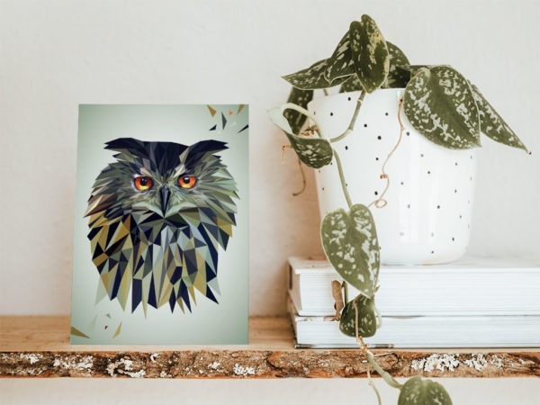 Postkarte Eule – Bild 2