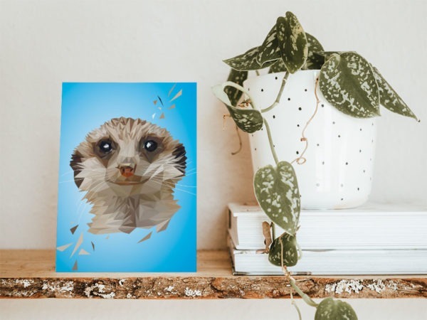 Postkarte Erdmännchen – Bild 2