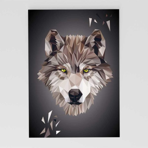 Postkarte Wolf