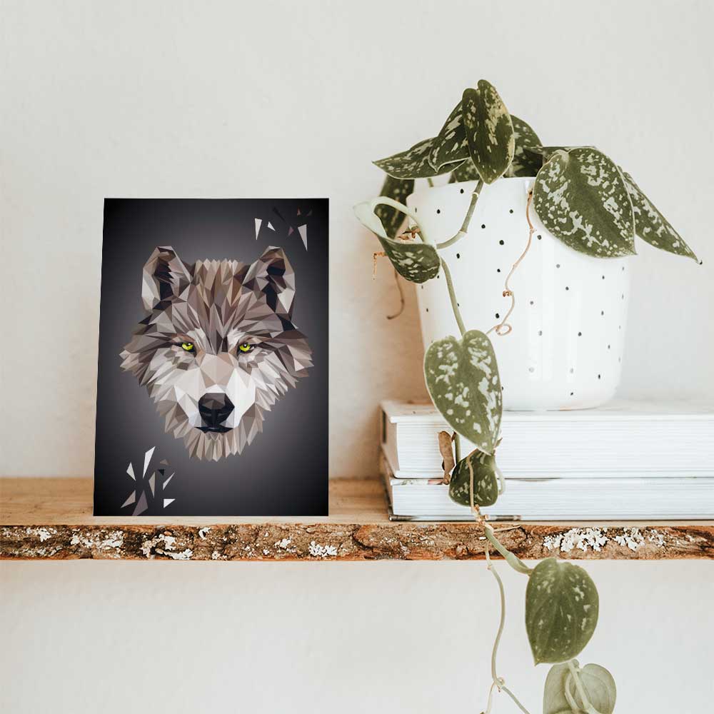 Postkarte Wolf – Bild 2