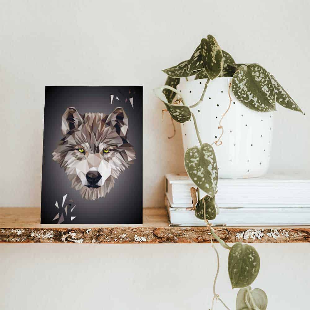 Postkarte Wolf – Bild 2