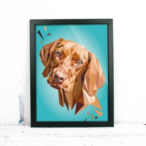"Weimaraner", 30x40cm
