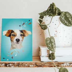 Postkarte Jack Russel