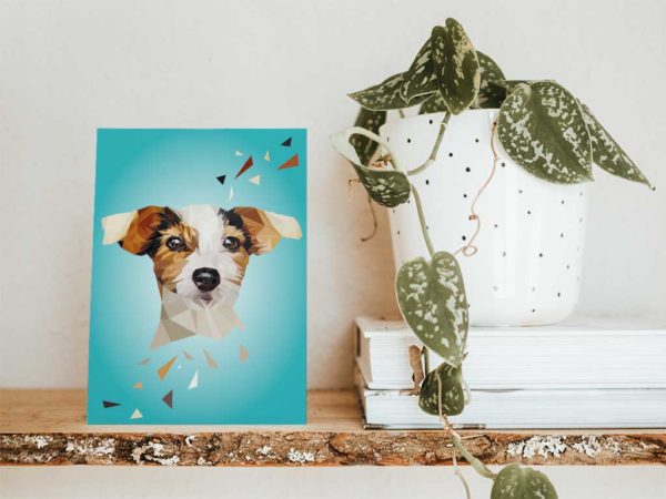 Postkarte Jack Russel