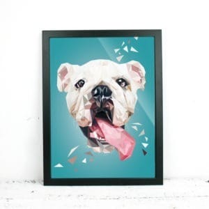 "Englische Bulldogge", 21x30cm