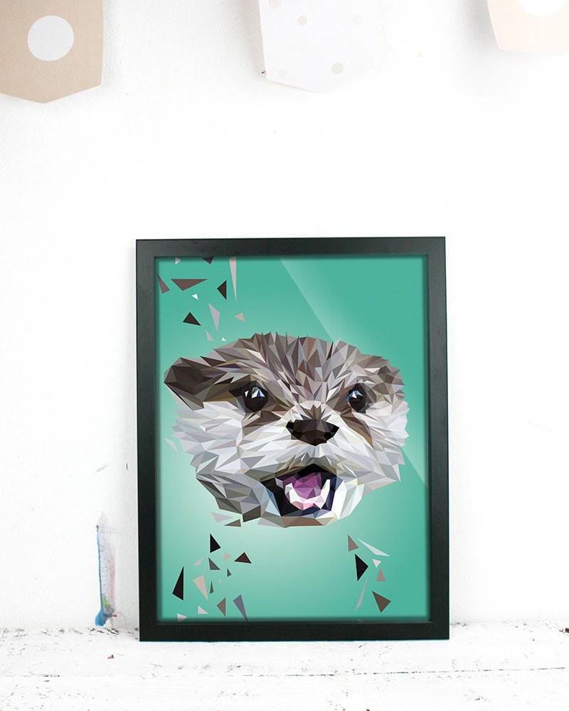 "Otter", 30x40cm