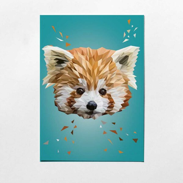 Postkarte Kleiner Panda