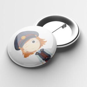 Button "Pinipa Lokomotivführerin", 37mm