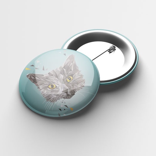 Button "Kartäuser Lowpoly", 37mm