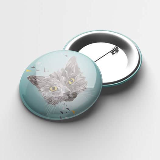 Button "Kartäuser Lowpoly", 37mm