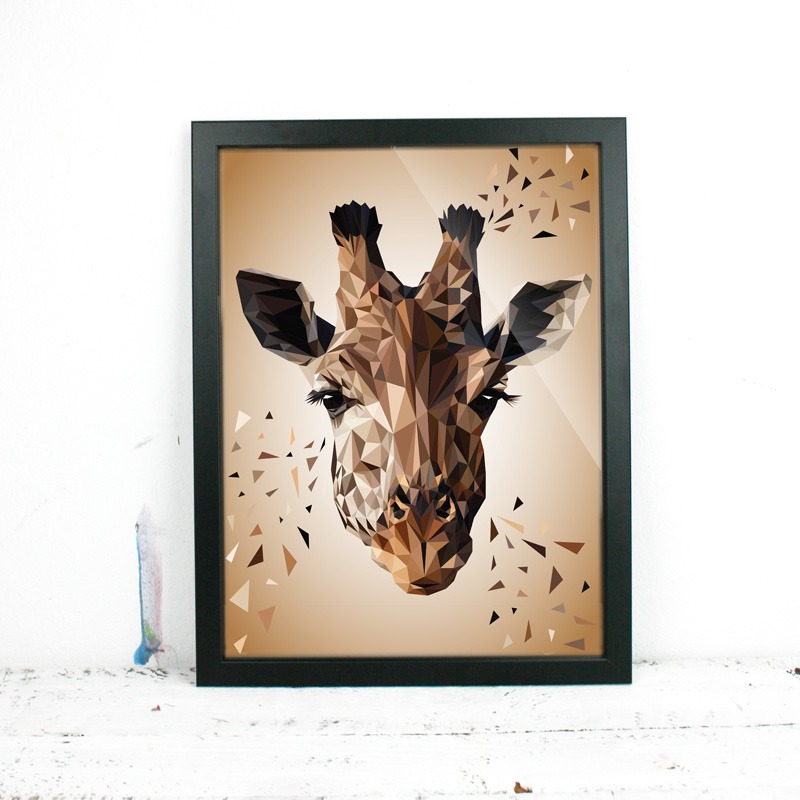 "Giraffe", 30x40cm