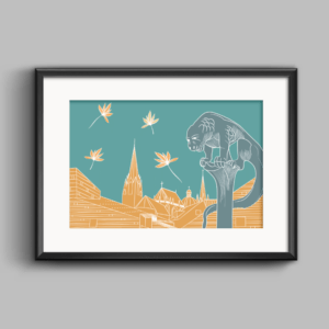 "Aachener Fenster & Bahkauv", 30x21cm