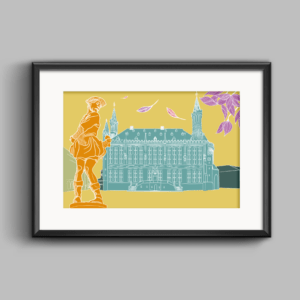 "Aachener Rathaus & Hühnerdieb", 30x21cm