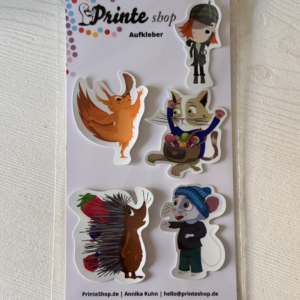 Pinipa Aufkleber-Set Wollmaus, 5 Stk.